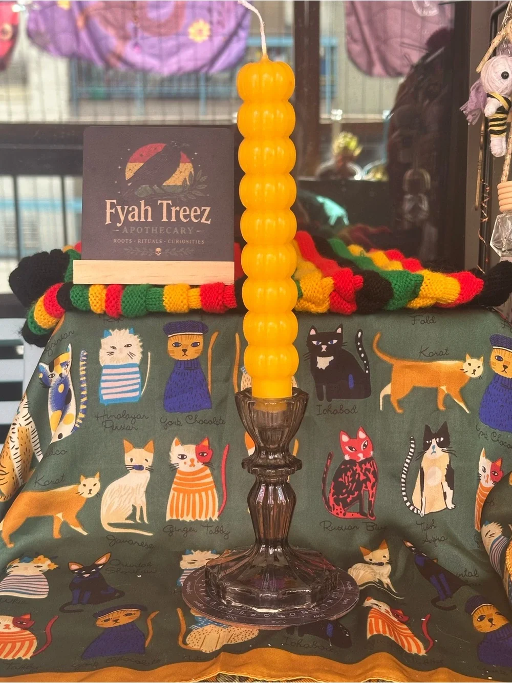 Beeswax Pumpkin Stack Taper Candle – Light Pumpkin Spice